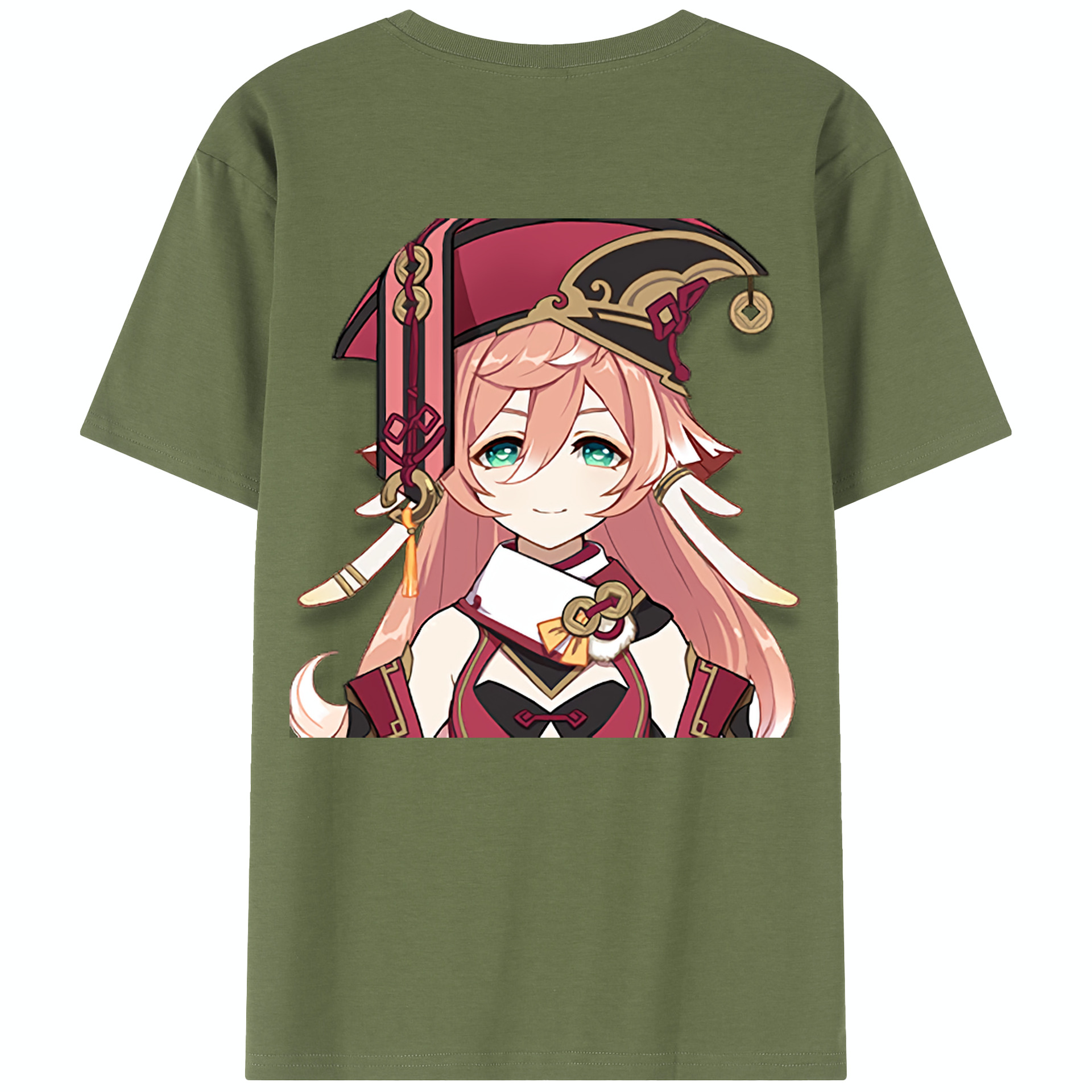 げんし神 ヤンフェイ genshin Yanfei 綿100％半袖Tシャツ（背面プリント）